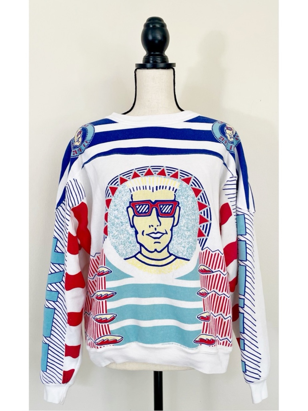 Vintage 80s Surf Fetish Graphic Crewneck Sweatshirt